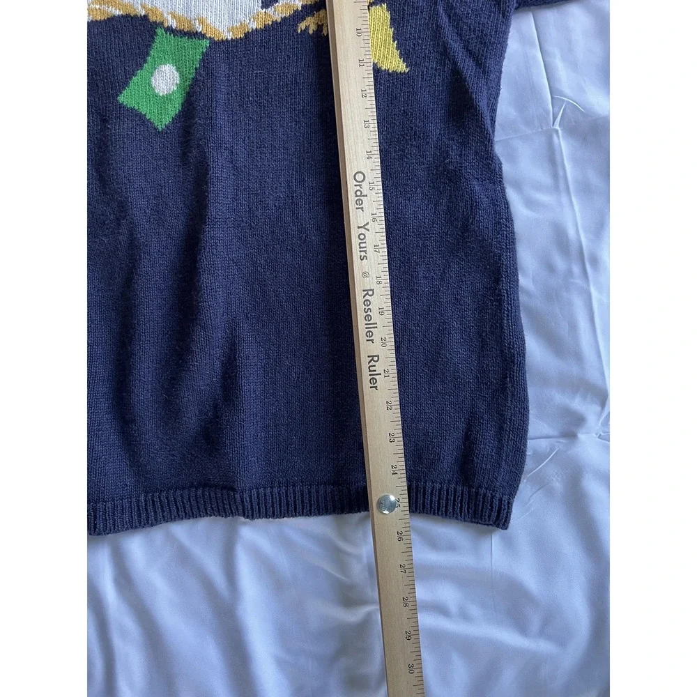 Vintage London Fog Sweater‎ Mens Large Nautical Flags Pullover Knit 90s